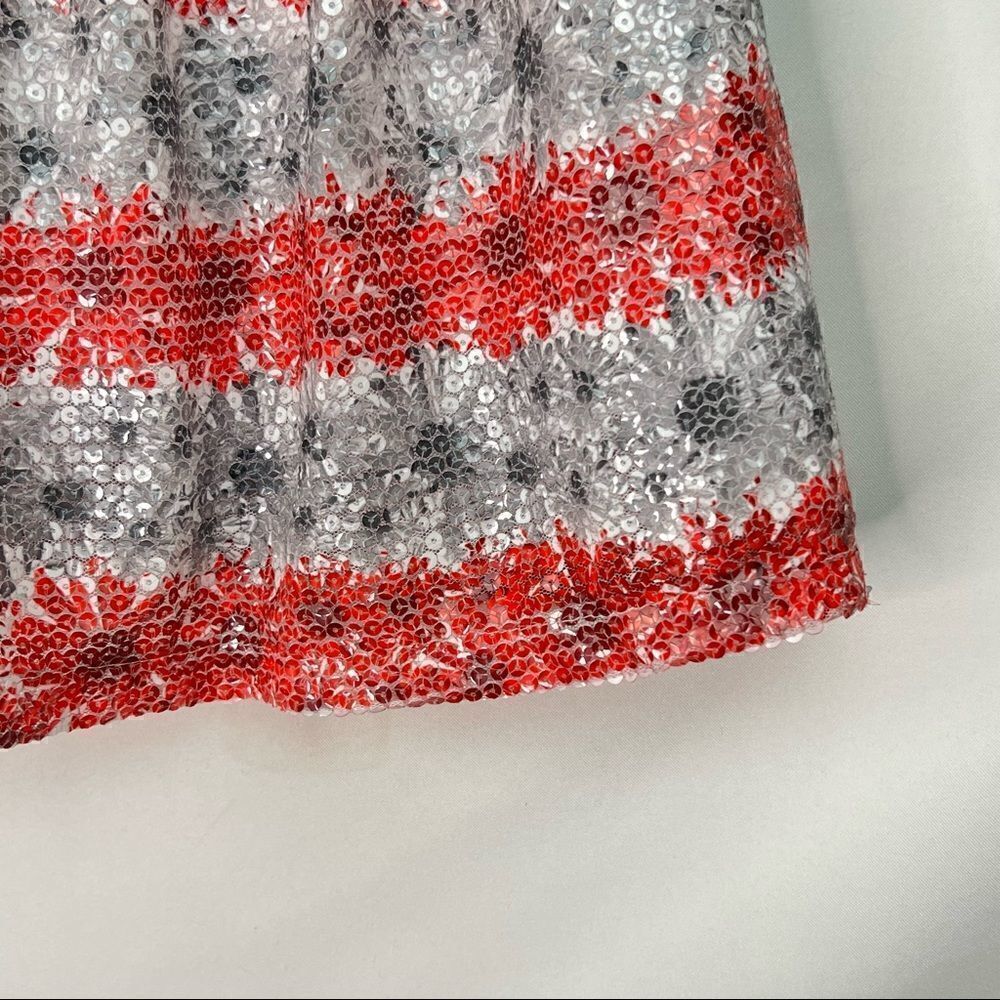 Justice Red white and blue Flag Sequins Skort NWT - Picture 9 of 14